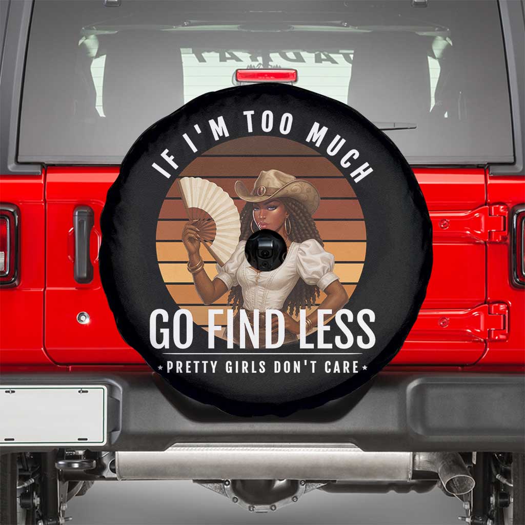 Black History African Melanin Cowgirl Spare Tire Cover Country Girls African American Western Tribute