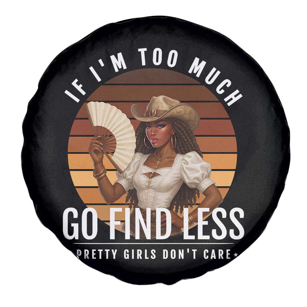 Black History African Melanin Cowgirl Spare Tire Cover Country Girls African American Western Tribute