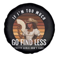 Black History African Melanin Cowgirl Spare Tire Cover Country Girls African American Western Tribute