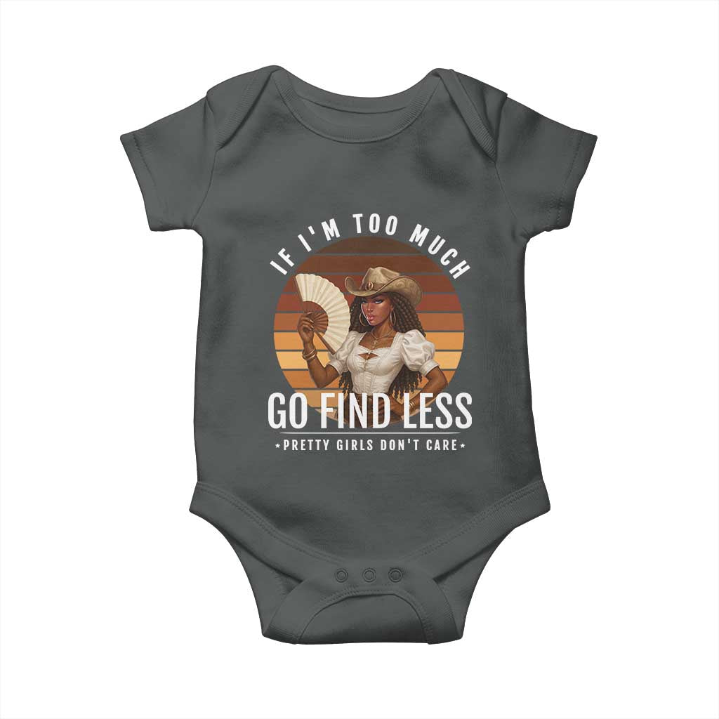 Black History African Melanin Cowgirl Baby Onesie Country Girls African American Western Tribute