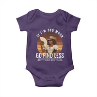Black History African Melanin Cowgirl Baby Onesie Country Girls African American Western Tribute