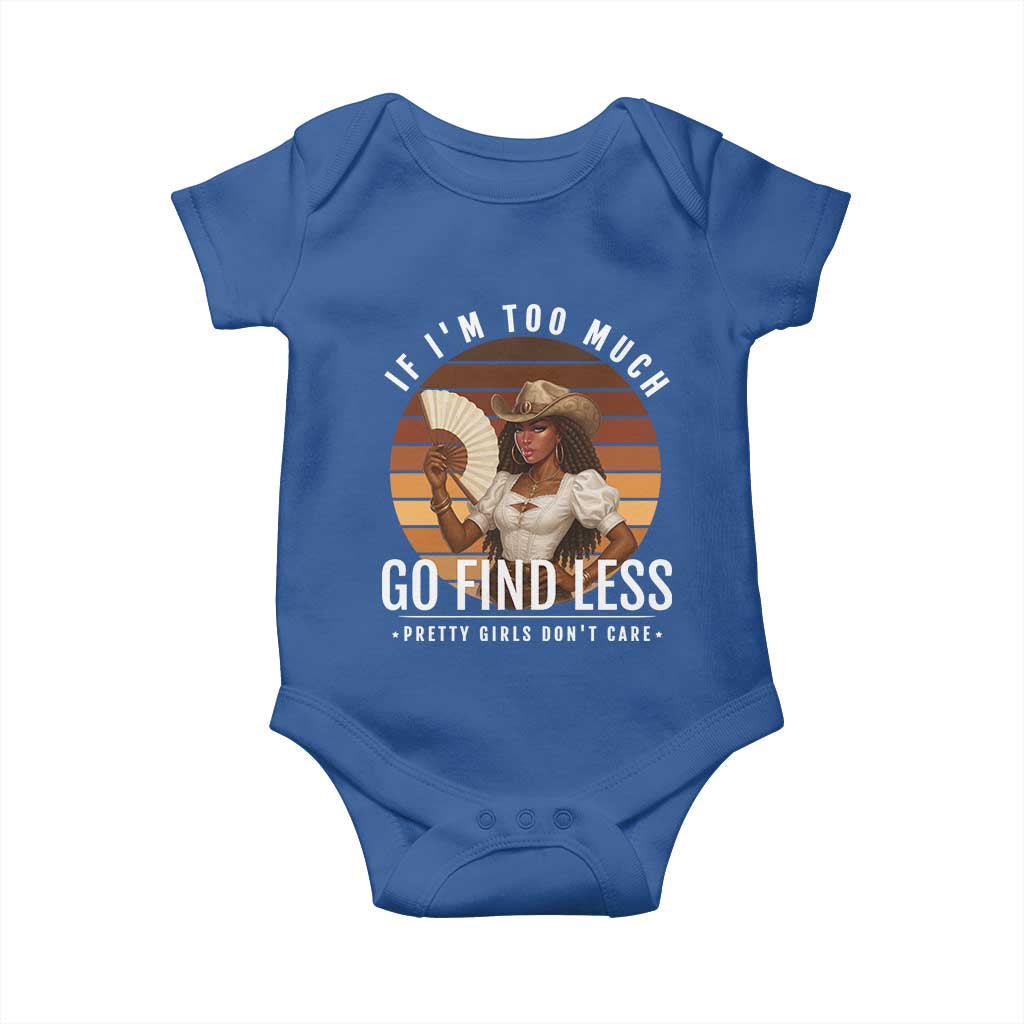 Black History African Melanin Cowgirl Baby Onesie Country Girls African American Western Tribute