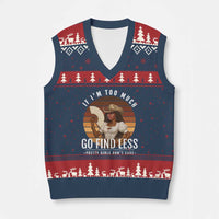 Black History African Melanin Cowgirl V-Neck Knit Sweater Vest Country Girls African American Western Tribute