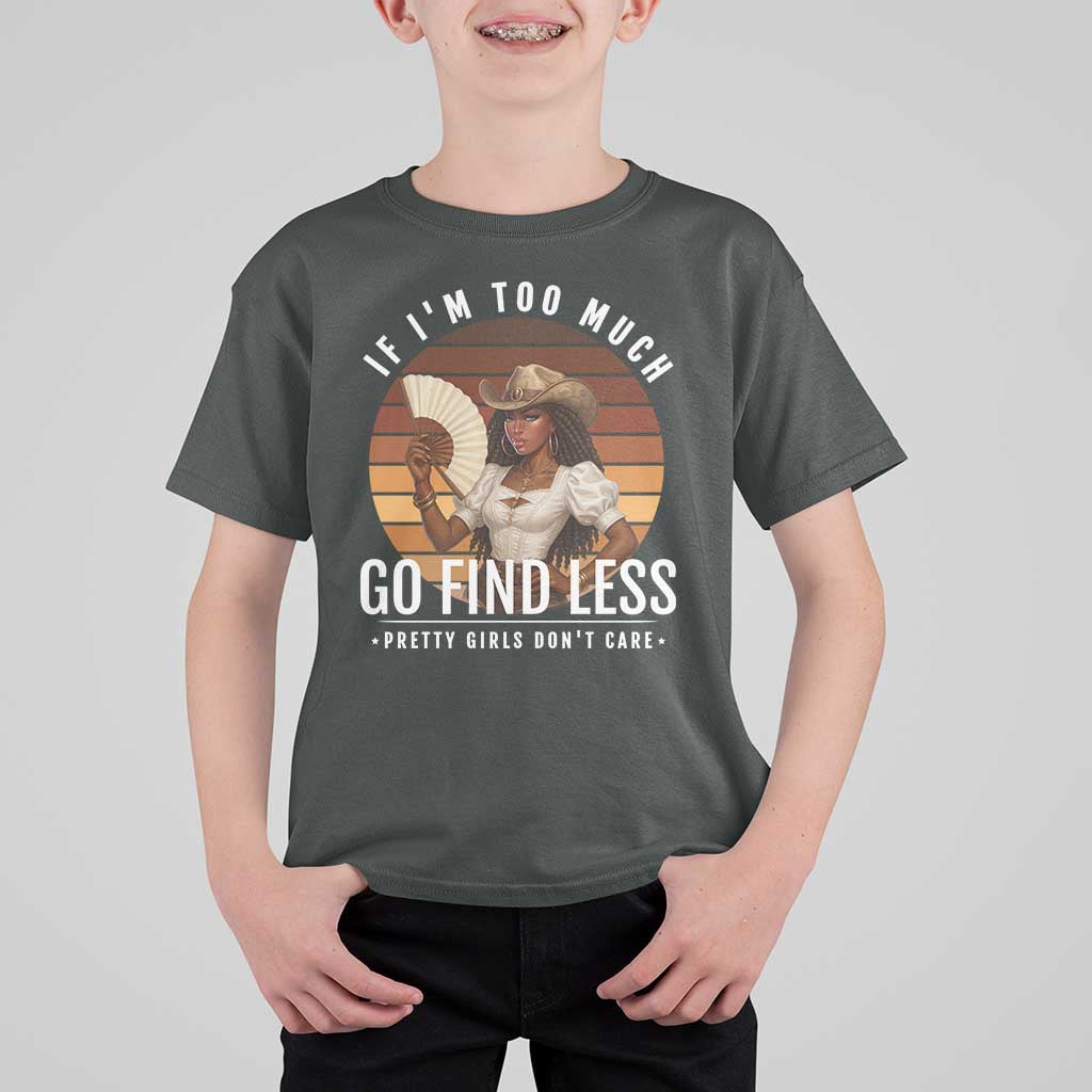 Black History African Melanin Cowgirl T Shirt For Kid Country Girls African American Western Tribute
