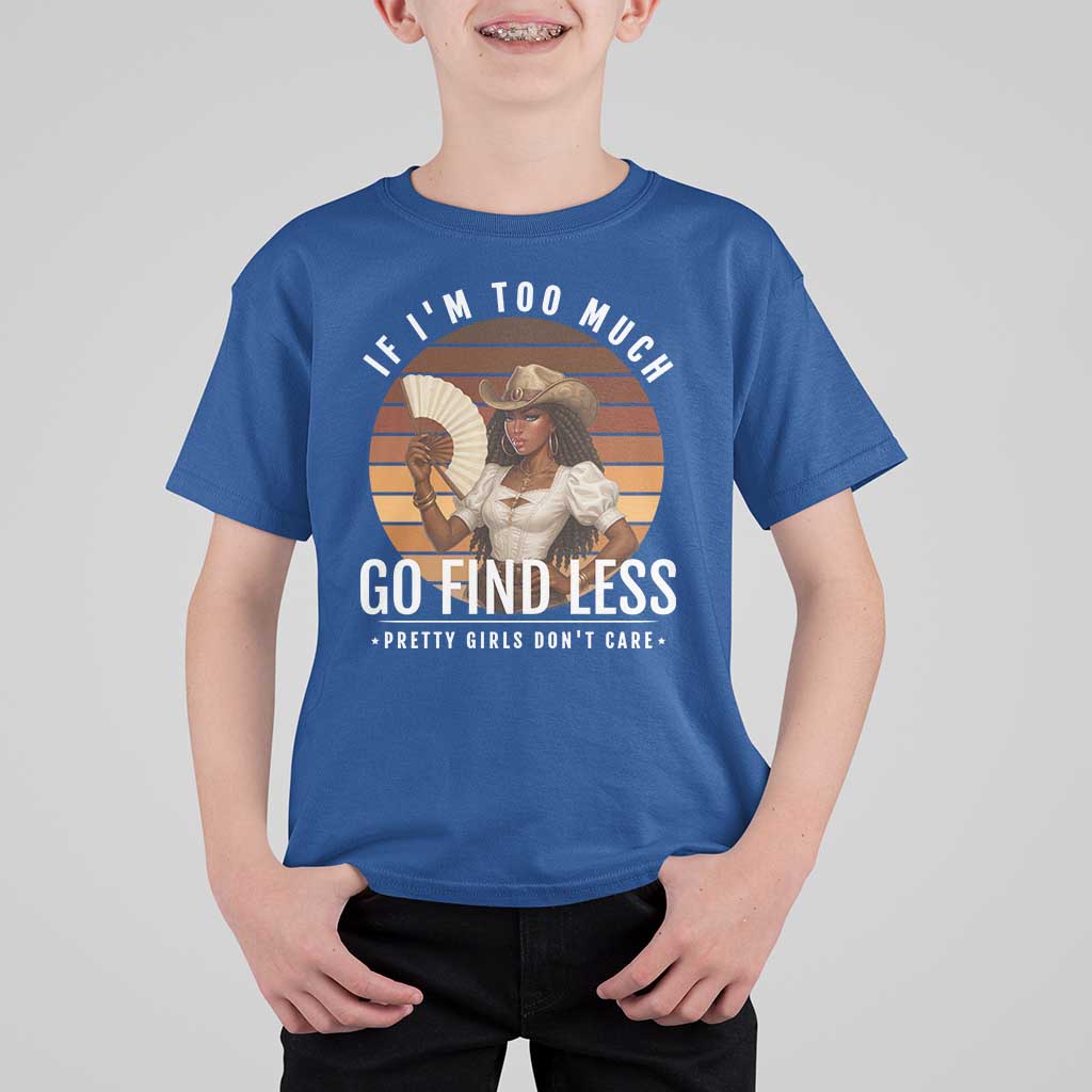 Black History African Melanin Cowgirl T Shirt For Kid Country Girls African American Western Tribute