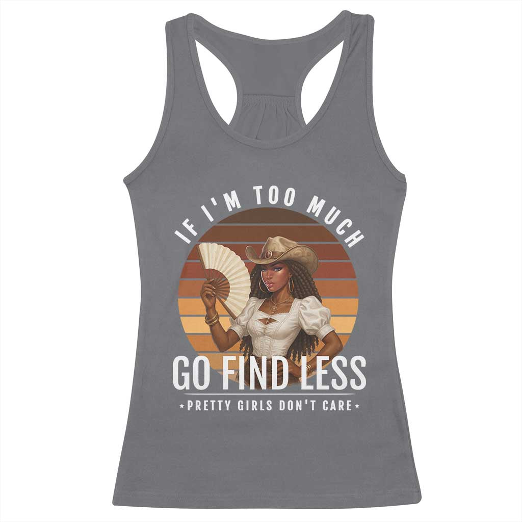 Black History African Melanin Cowgirl Racerback Tank Top Country Girls African American Western Tribute