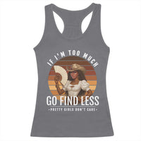 Black History African Melanin Cowgirl Racerback Tank Top Country Girls African American Western Tribute