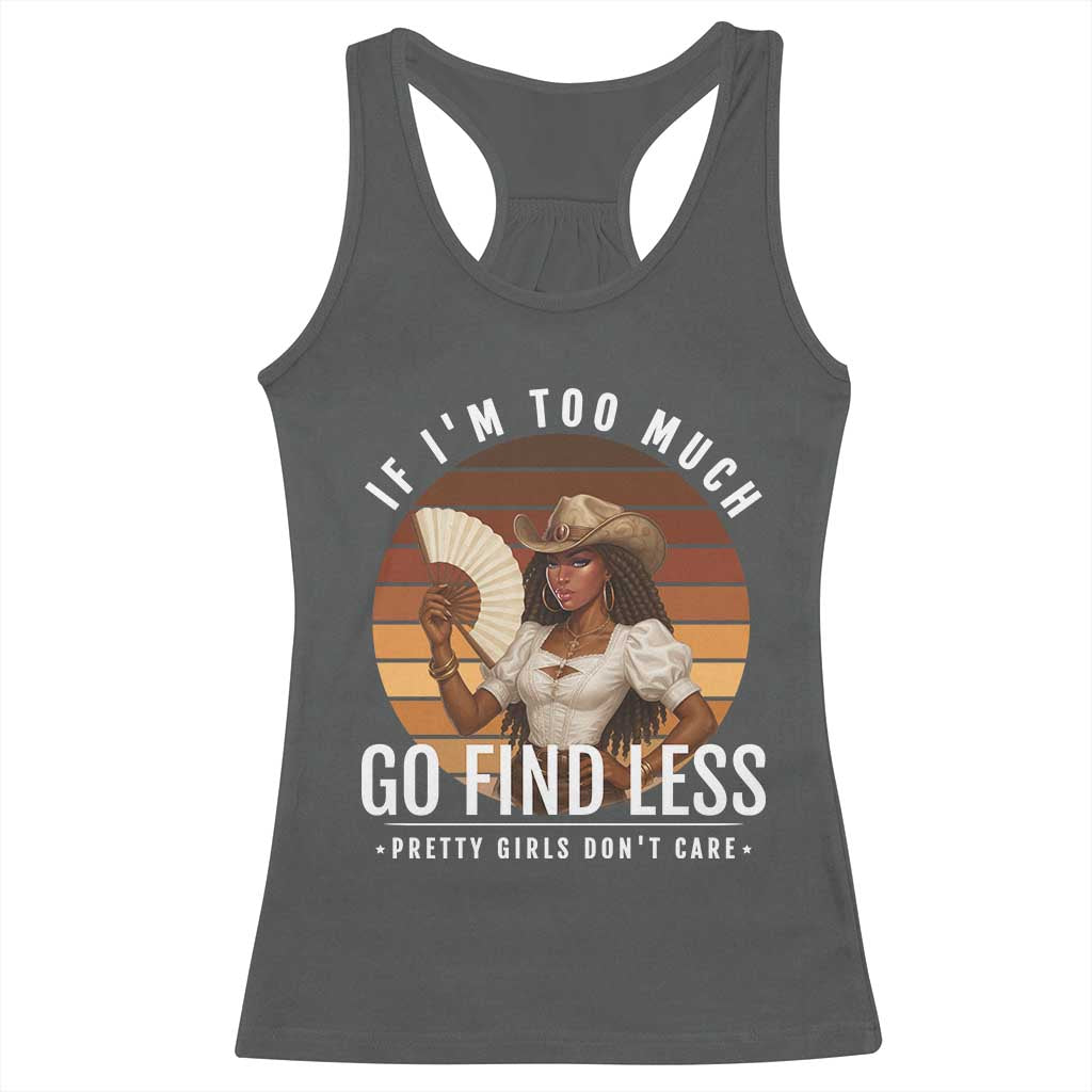 Black History African Melanin Cowgirl Racerback Tank Top Country Girls African American Western Tribute