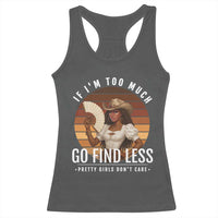 Black History African Melanin Cowgirl Racerback Tank Top Country Girls African American Western Tribute