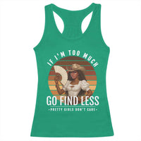 Black History African Melanin Cowgirl Racerback Tank Top Country Girls African American Western Tribute