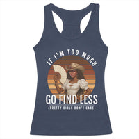 Black History African Melanin Cowgirl Racerback Tank Top Country Girls African American Western Tribute