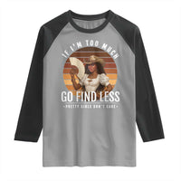 Black History African Melanin Cowgirl Raglan Shirt Country Girls African American Western Tribute