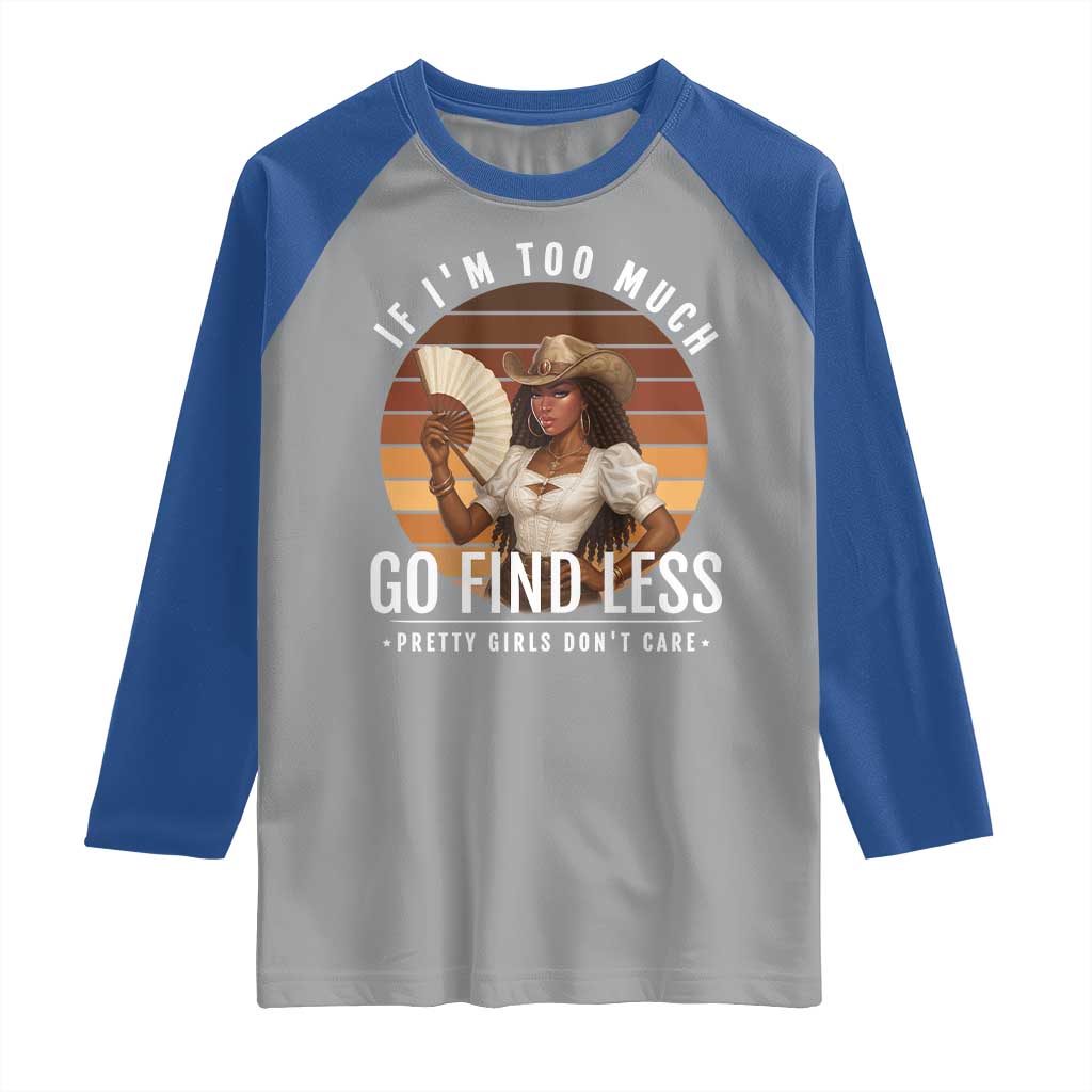 Black History African Melanin Cowgirl Raglan Shirt Country Girls African American Western Tribute