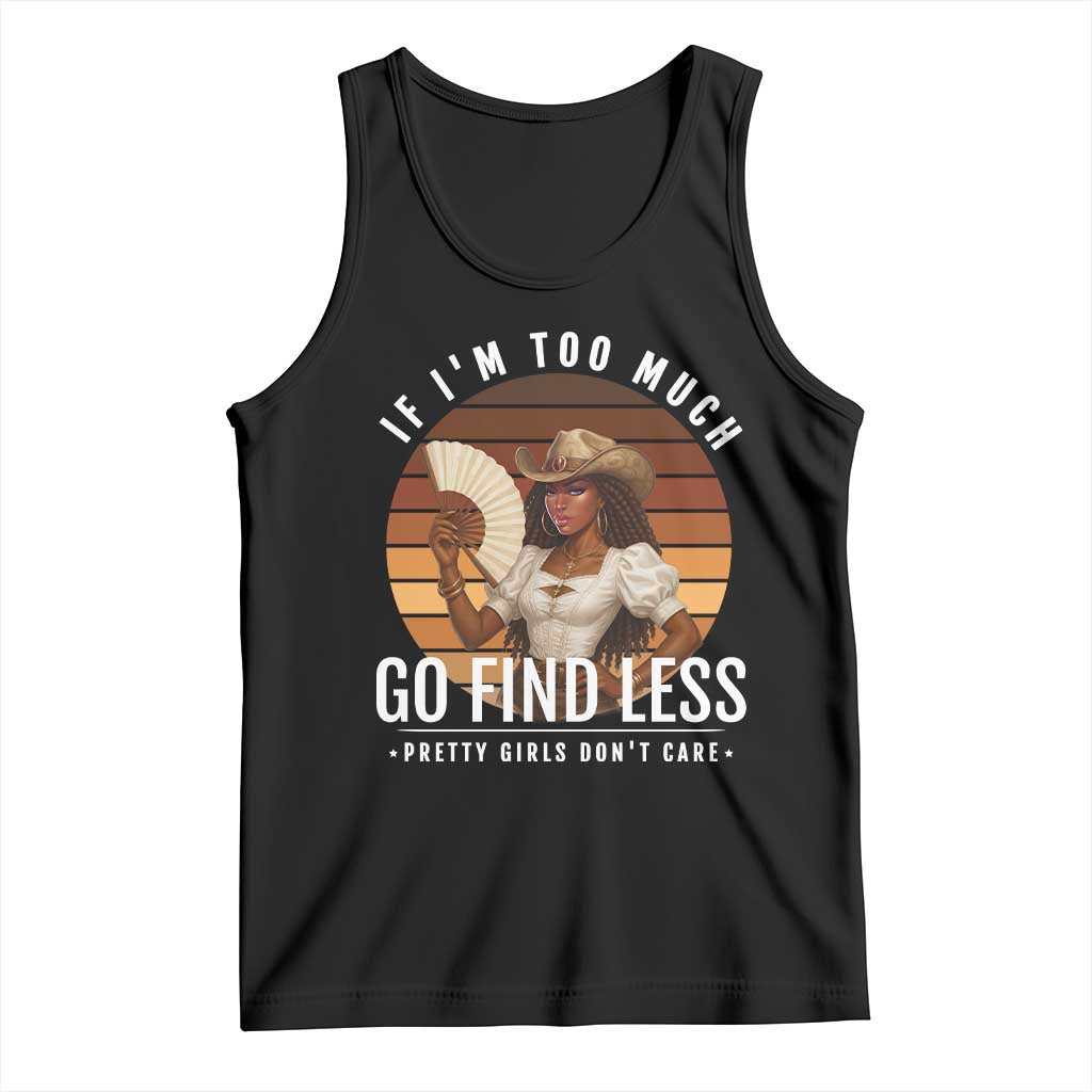 Black History African Melanin Cowgirl Tank Top Country Girls African American Western Tribute