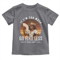 Black History African Melanin Cowgirl Toddler T Shirt Country Girls African American Western Tribute