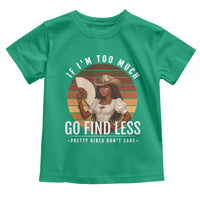 Black History African Melanin Cowgirl Toddler T Shirt Country Girls African American Western Tribute