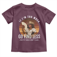 Black History African Melanin Cowgirl Toddler T Shirt Country Girls African American Western Tribute