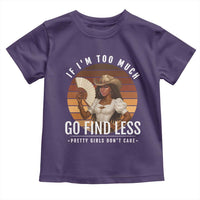 Black History African Melanin Cowgirl Toddler T Shirt Country Girls African American Western Tribute