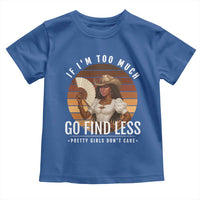 Black History African Melanin Cowgirl Toddler T Shirt Country Girls African American Western Tribute