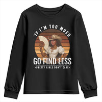 Black History African Melanin Cowgirl Youth Sweatshirt Country Girls African American Western Tribute