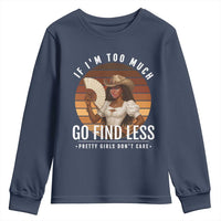 Black History African Melanin Cowgirl Youth Sweatshirt Country Girls African American Western Tribute