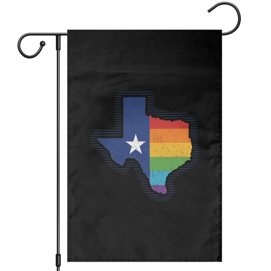 LGBTQ Texas State Flag Garden Flag - Wonder Print Shop