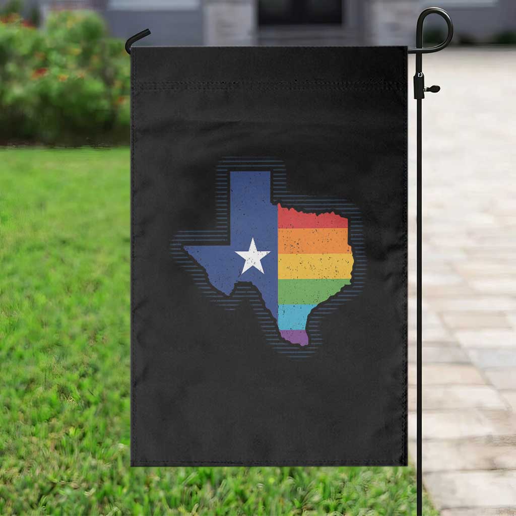 LGBTQ Texas State Flag Garden Flag - Wonder Print Shop