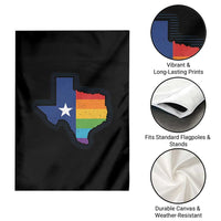 LGBTQ Texas State Flag Garden Flag - Wonder Print Shop