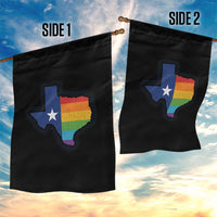 LGBTQ Texas State Flag Garden Flag - Wonder Print Shop