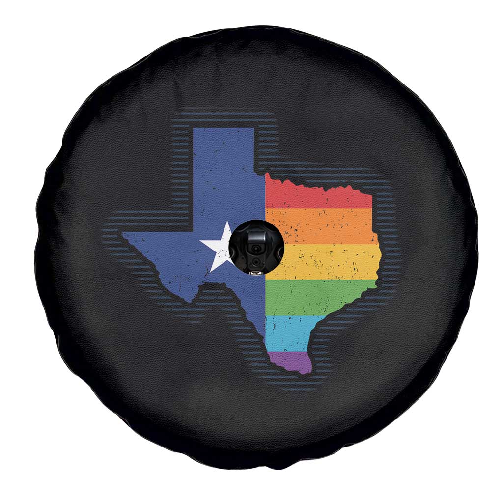 LGBTQ Texas State Flag Spare Tire Cover - Wonder Print Shop