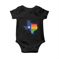 LGBTQ Texas State Flag Baby Onesie - Wonder Print Shop