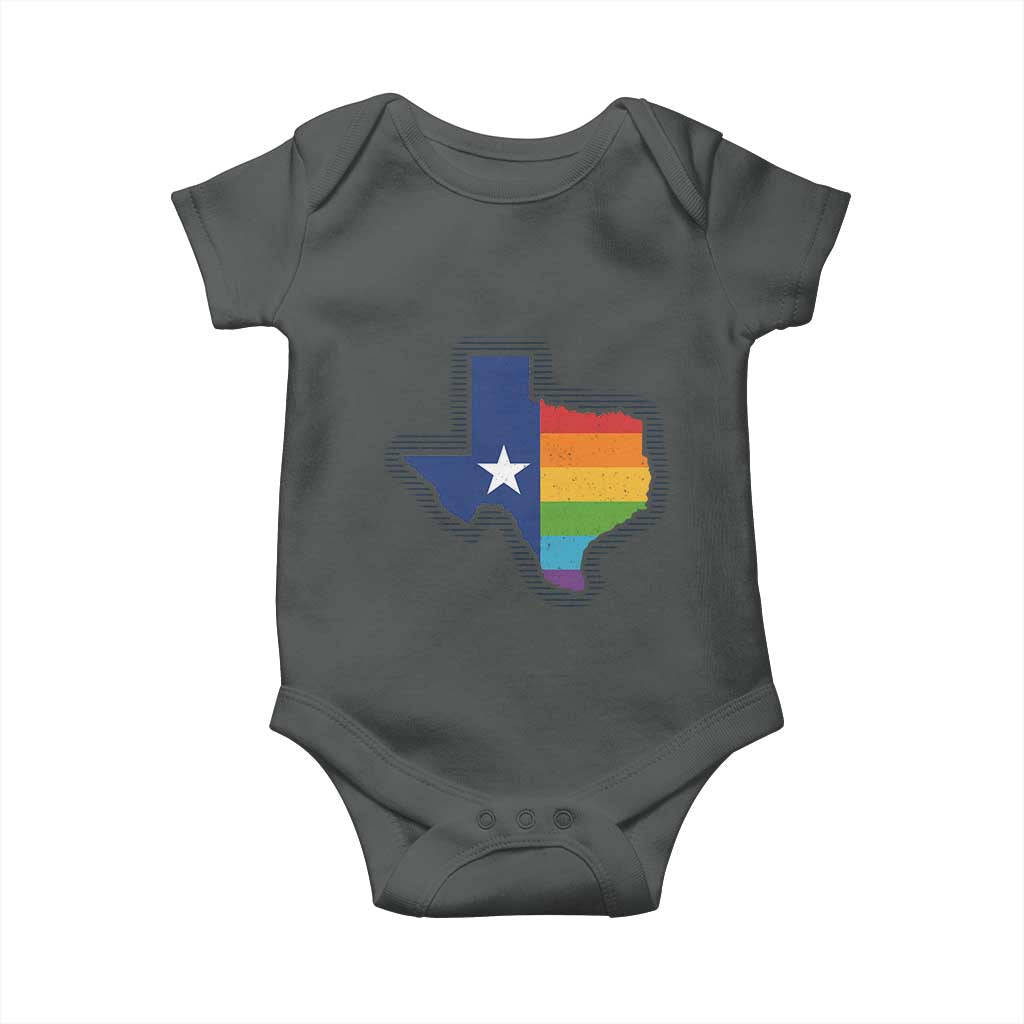 LGBTQ Texas State Flag Baby Onesie - Wonder Print Shop