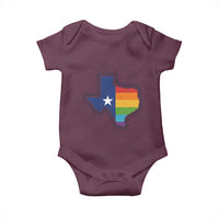 LGBTQ Texas State Flag Baby Onesie - Wonder Print Shop