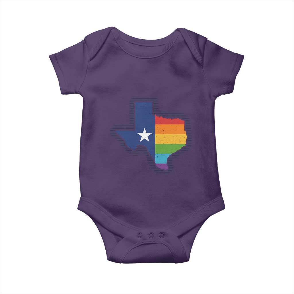 LGBTQ Texas State Flag Baby Onesie - Wonder Print Shop