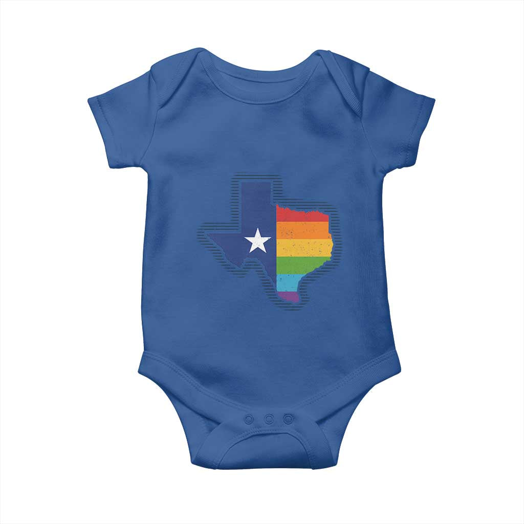 LGBTQ Texas State Flag Baby Onesie - Wonder Print Shop