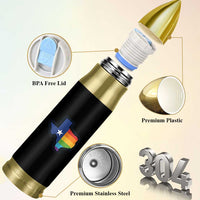 LGBTQ Texas State Flag Bullet Tumbler - Wonder Print Shop
