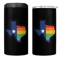 LGBTQ Texas State Flag 4 in 1 Can Cooler Tumbler - Wonder Print Shop