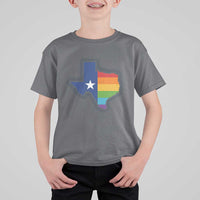LGBTQ Texas State Flag T Shirt For Kid - Wonder Print Shop