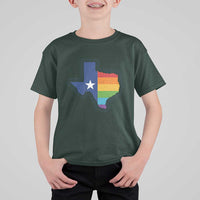 LGBTQ Texas State Flag T Shirt For Kid - Wonder Print Shop
