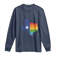 LGBTQ Texas State Flag Long Sleeve Shirt - Wonder Print Shop
