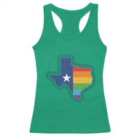 LGBTQ Texas State Flag Racerback Tank Top - Wonder Print Shop