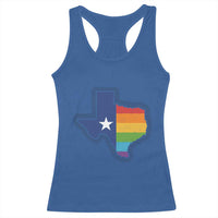 LGBTQ Texas State Flag Racerback Tank Top - Wonder Print Shop