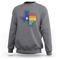 LGBTQ Texas State Flag Sweatshirt - Wonder Print Shop