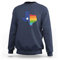 LGBTQ Texas State Flag Sweatshirt - Wonder Print Shop