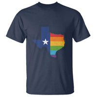 LGBTQ Texas State Flag T Shirt - Wonder Print Shop