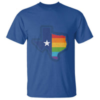 LGBTQ Texas State Flag T Shirt - Wonder Print Shop