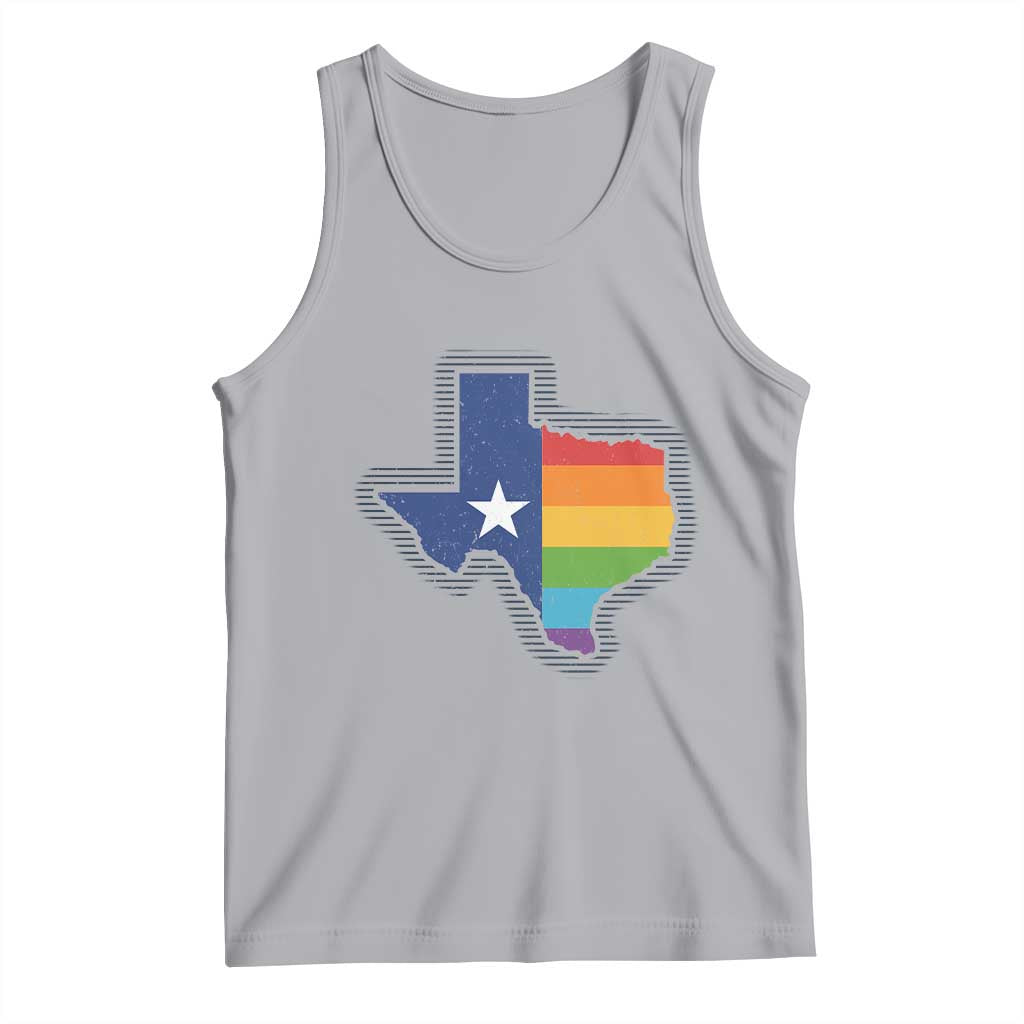 LGBTQ Texas State Flag Tank Top - Wonder Print Shop