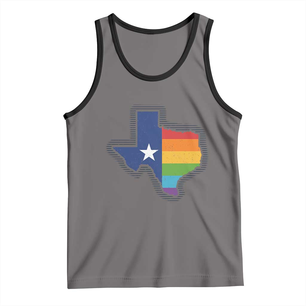 LGBTQ Texas State Flag Tank Top - Wonder Print Shop