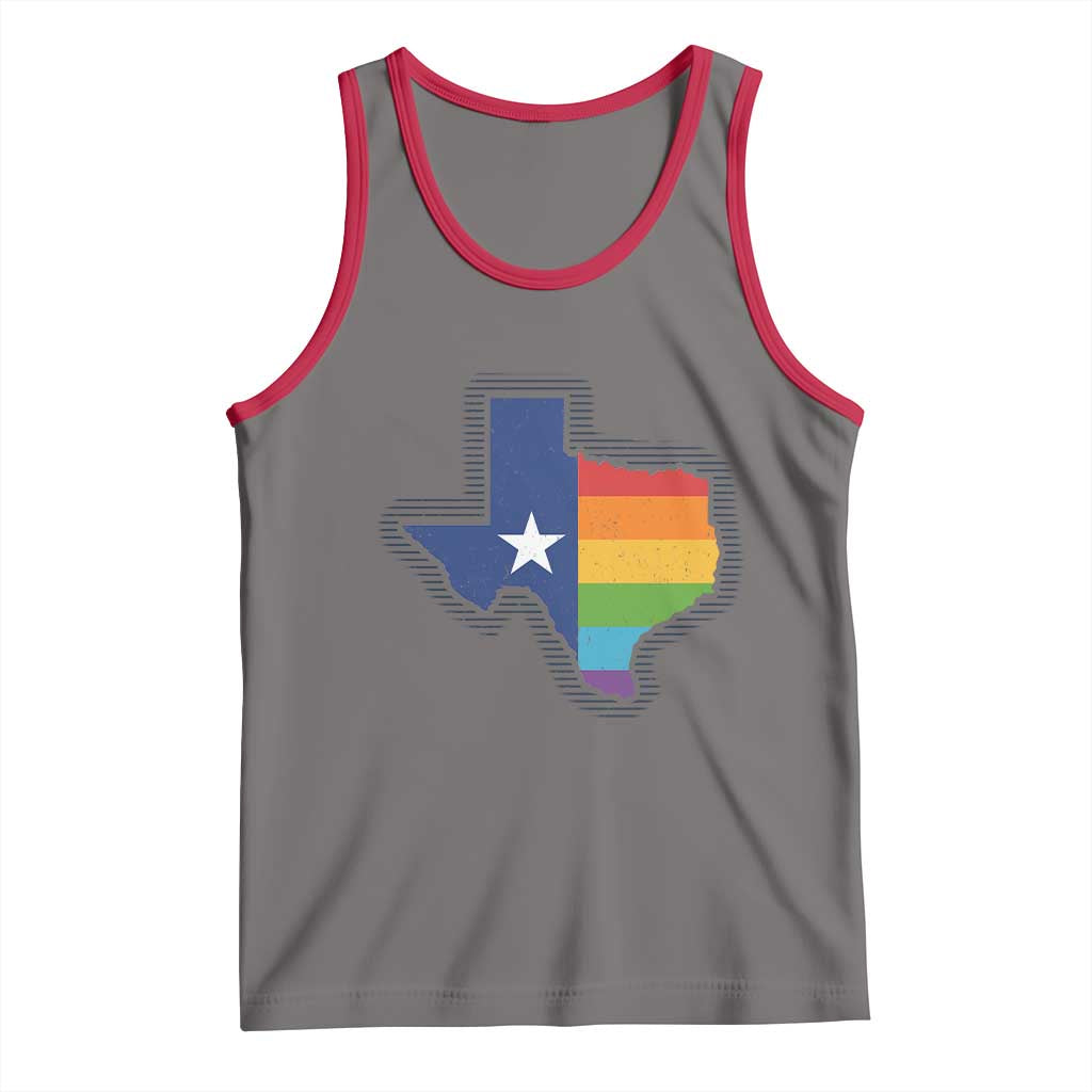 LGBTQ Texas State Flag Tank Top - Wonder Print Shop