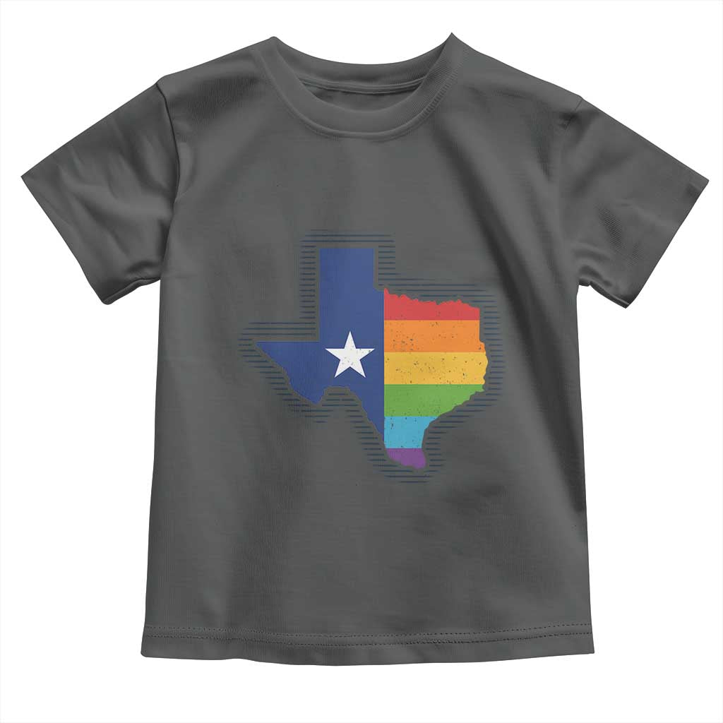 LGBTQ Texas State Flag Toddler T Shirt - Wonder Print Shop
